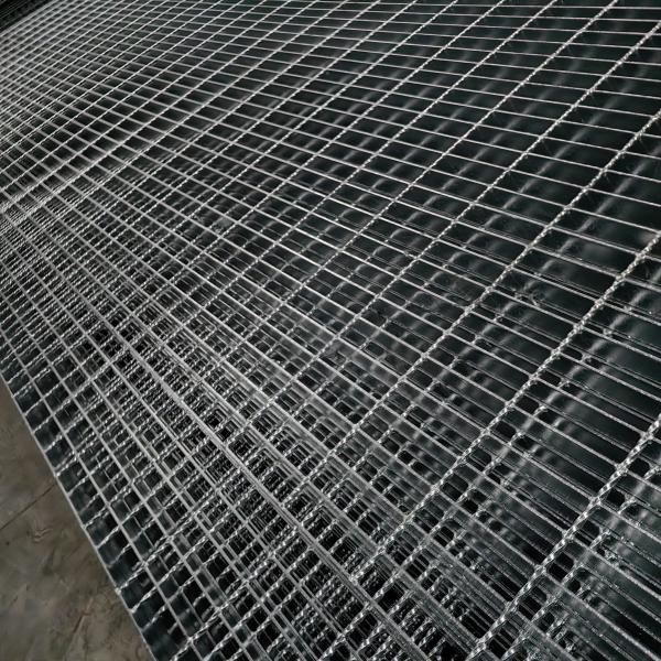 Grille en acier à barres plates galvanisées à chaud