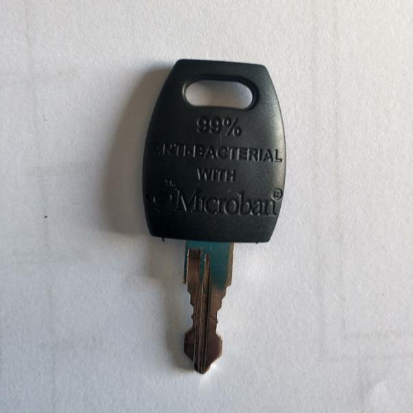 Chrome Plating Black Metal Cabinet Door Locks Cyber Lock Anti Bacterial Key Cap