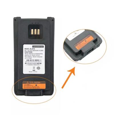Battery  BL2016 Replacement Battery for  PD985 PD985U Walkie Talkie Two Way Radio Battery