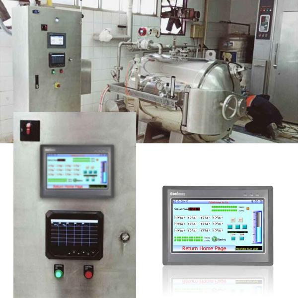 PLC de la pantalla táctil del puerto Ethernet 12DI 12DO con la batería recargable