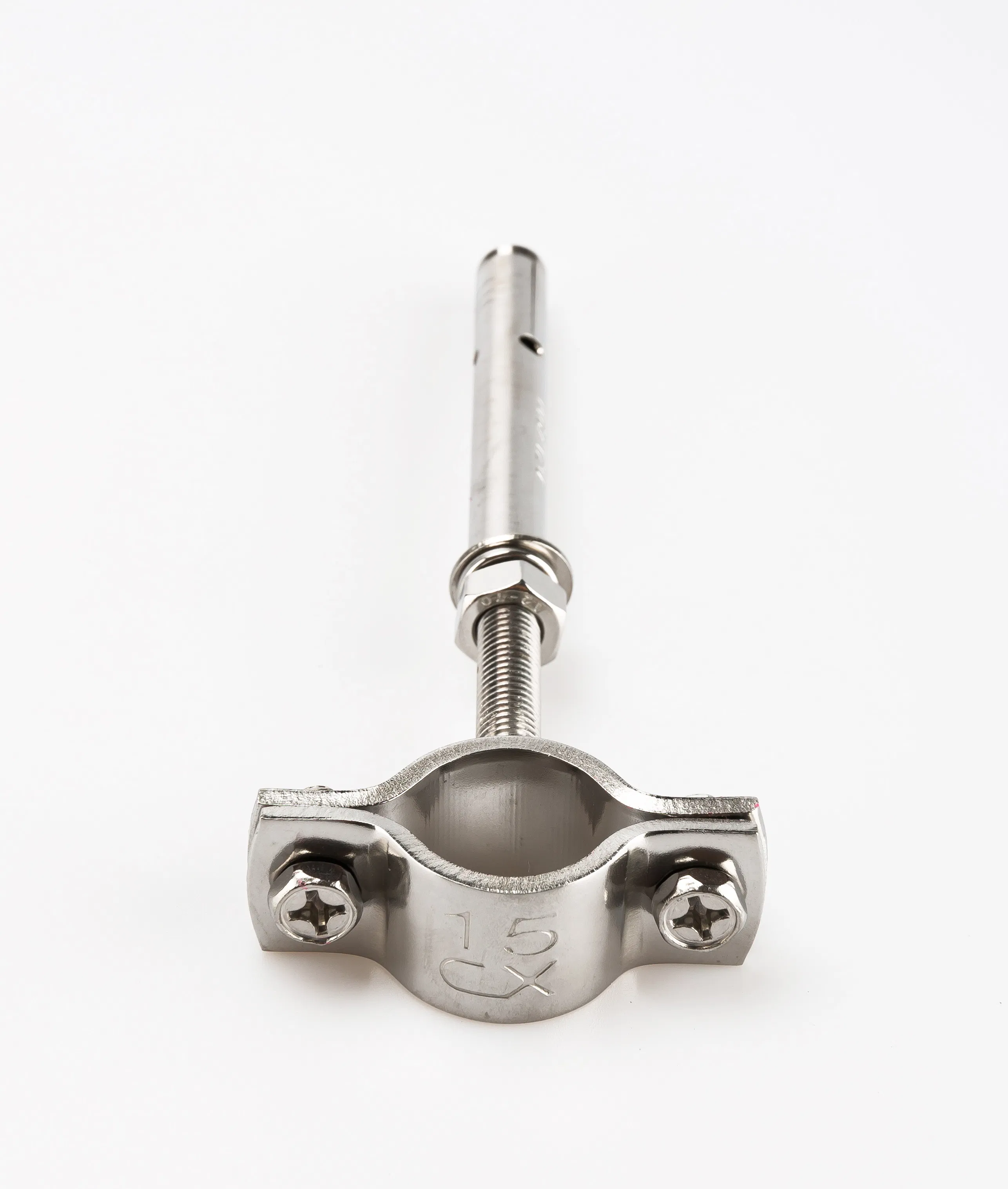 304 Stainless Steel Pipe Support Bracket Polished Surface GB Standard Industrial Pipeline Fixing