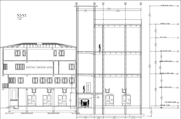 Maldive Power House Building Steel Frame With 3 - Layers Epoxy Painting