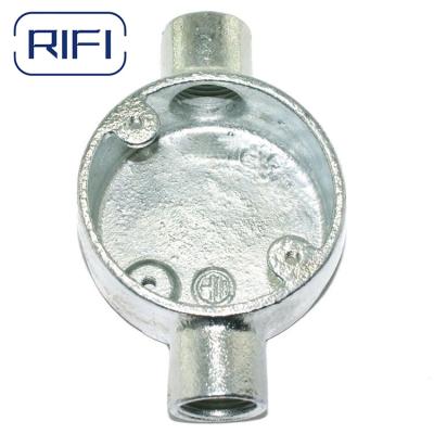 Caixa de junção circular de 20 mm de diâmetro para montagem de superfície BS4568