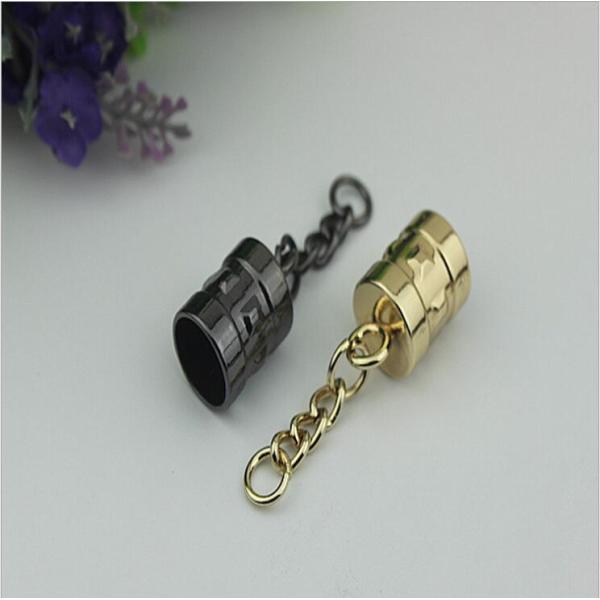New design 13 mm width zinc alloy jewelry suede big bulk leather key tassel metal cap for women