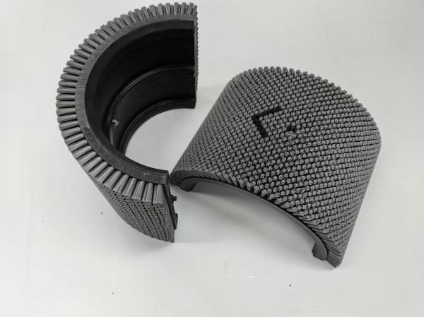 Plastic Rotary Brush- BRUSH ROLL SEGMENT 300X203X216MM for paper corrugated machine New 100%