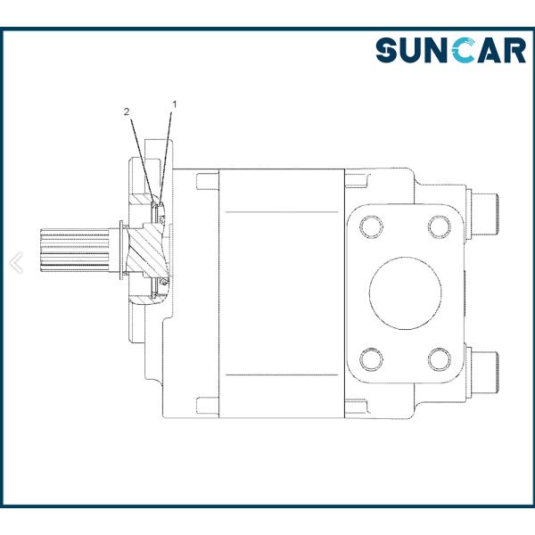 KYB-KRP4 ((OLD) Gear Pump Seal Kit для KYB KAYABA KRP4 ((OLD) KRP4-27CSSFDN KRP4-17ASJBE KRP4-17ASSSE KRP4-17CSJBE/ETC