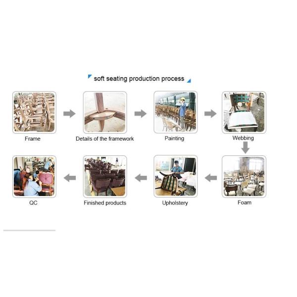 Custom Made Dark Grey Fabric Armchairs With Stainless Steel Metal Frame