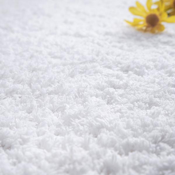 Curved Machine Washing Hotel Bath Mat 100% Cotton Terry Bath Mat Rug For Hotel Spa Outdoor