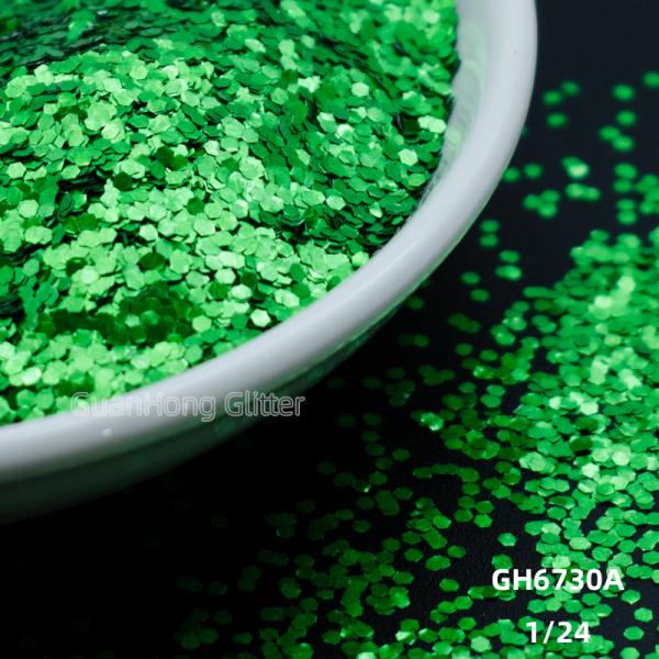 High Temperature Solvent Resistant Aluminum Glitter Chunky Holographic Powder Customized