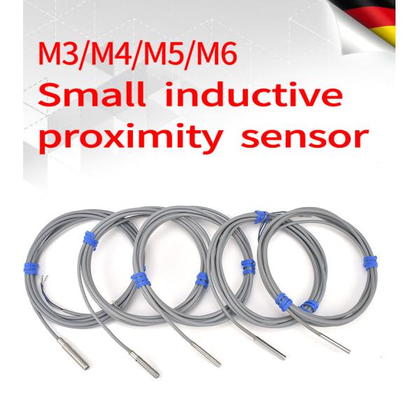 Small Size Inductive Proximity Sensor M3 / M4 / M5 / M6 Stainless Steel Housing