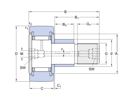 Подшипник ролика иглы кривой без внутреннего кольца без внутренних типов KRE30 KRE30PP KR KP PP модели кольца