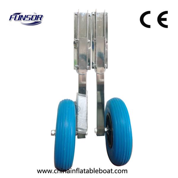 Soild 330 Reinforced Inflatable Boat Accessories , Inflatable Boat Launching Wheels