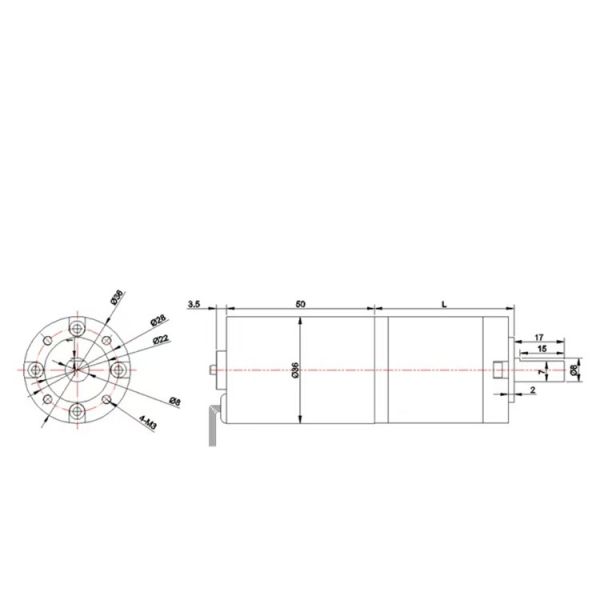 Customized FT-36PGM3650 Planetary Gear Brushless Motor For Robotic Lawn Mower