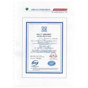 T&T outdoor goods Co.,ltd Сертификации