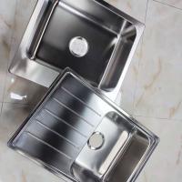 304 Acero inoxidable Estirado Cuenca de cocina Conjunto de tamaño personalizable