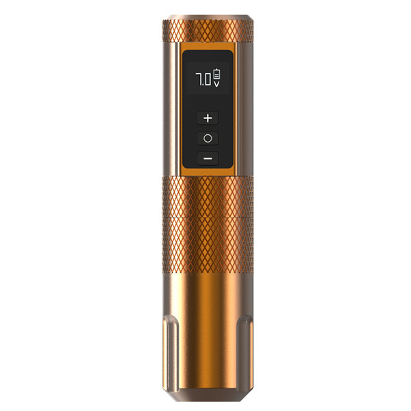 Gold Color Wireless Tattoo Machine 10V 12000 RPM Battery Capacity 2400mAh
