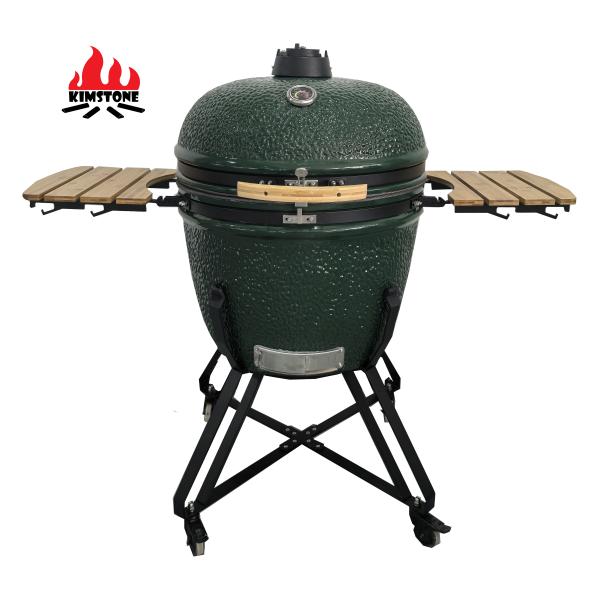 KIMSTONE Large 28 Inch Kamado Grill Outdoor Kitchen Charcoal Barbecue Grill Smokeless Camping Barbecue Grill