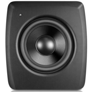 Black Sealed Solid MDF Enclosure Powered Subwoofer For Home Theater With XLR