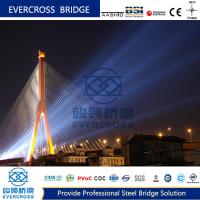 Puente de suspensión de cable de acero personalizado con superficie galvanizada en caliente