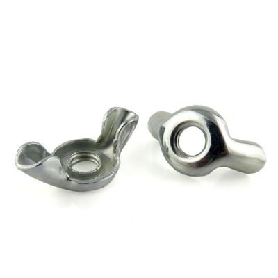 M6 Metal Zinc Plated Stamped Butterfly Wing Nut com padrão DIN e certificado MTC
