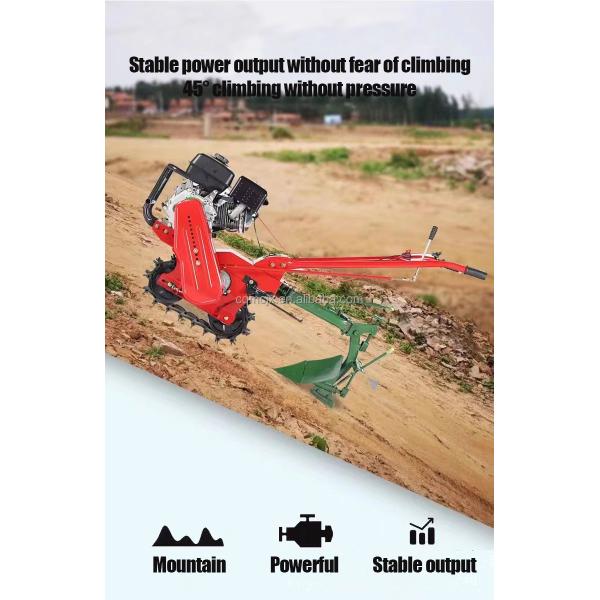 Gasoline Power Type Mini Self Propelled Power Tiller Cultivator with 160x80x55cm Size