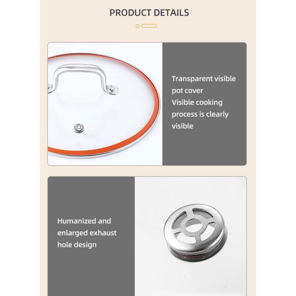 Высококачественные 3 части индукция варя бак установила прямой Cookware нержавеющей стали Ollas 304 бака установили со стеклянной крышкой