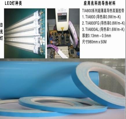 Ceramic Filled Silicone Elastomer Thermal Adhesive tape, Thickness 0.1~0.5mmT