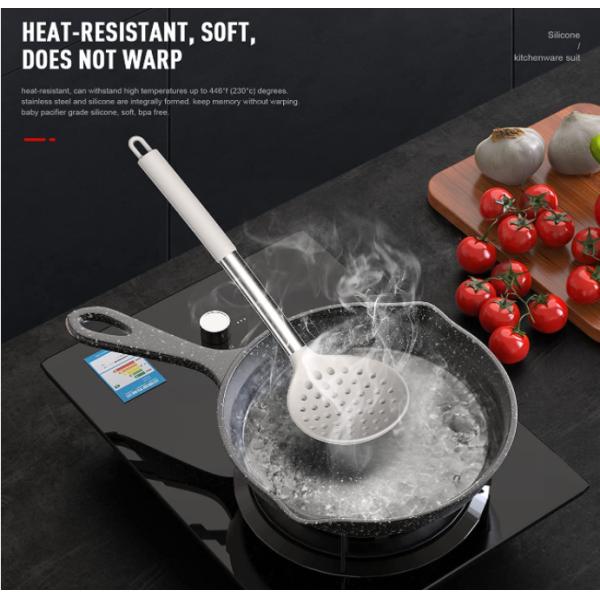 Heat Resistant Kitchen Silicone Kitchen Utensil Sets Dishwasher Friendly
