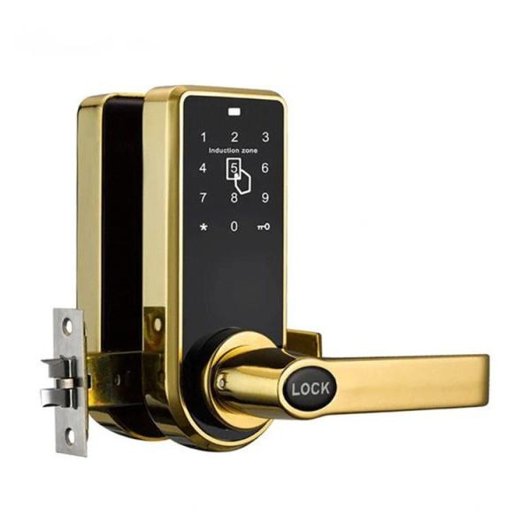 Luxury Zinc Alloy Hotel Smart Digital Door Lock TTLock Código Cartão Chave Desbloquear