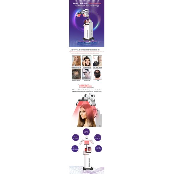 Multifunctional LED Light Phototherapy Laser Hair Growth Machine For Hair Regrowth