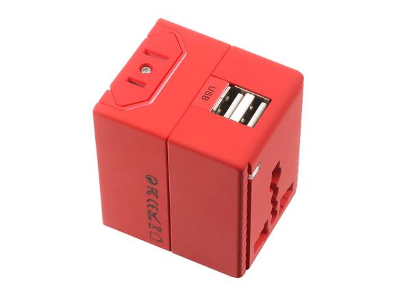 5V 2.4A AU UK US EU AC Surge Travel Plug Adapter , All In One World Travel Adapter