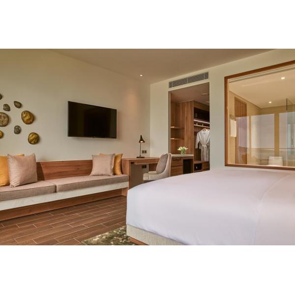 Естественные изображения в классической мебели сюит виллы поэзии установили большую панель предпосылки изголовья