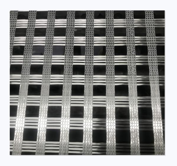 ASTM ISO Fiberglass Road Geogrid 120 Kn/M , Geogrid For Retaining Wall Reinforcement