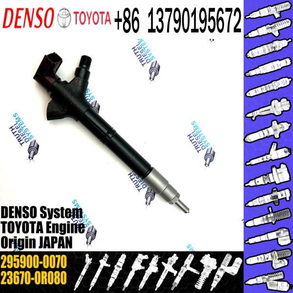 Injecteur de carburant commun de rail de vente directe d'usine de GAMEN 23670-0R080 295900-0070 pour Toyota 2AD