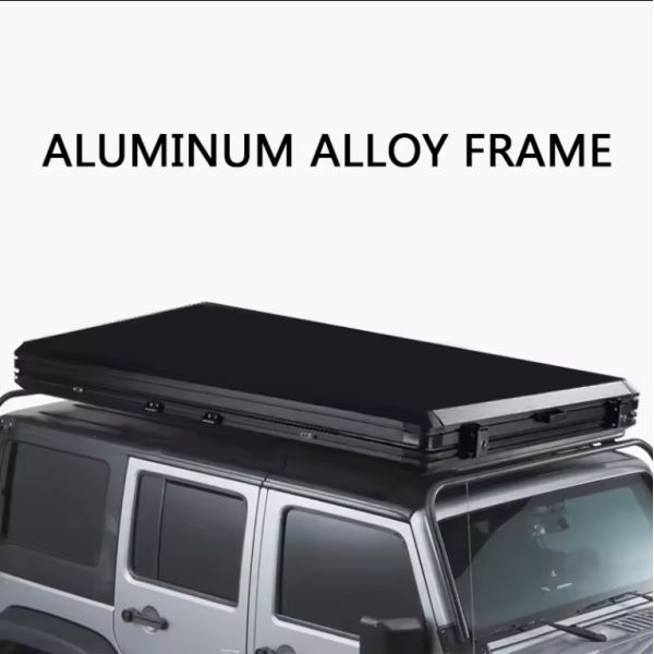 Automatic Roof Ladder Thickened Tent Hard Aluminum Shell Rooftop Tent Camping Folding Roof Top Tent Truck Car