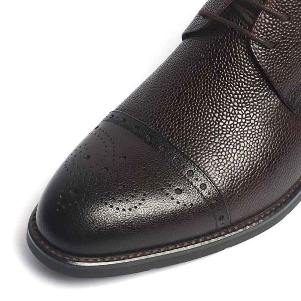 Coffee Fashionable Durable Mens Genuine Leather Boots