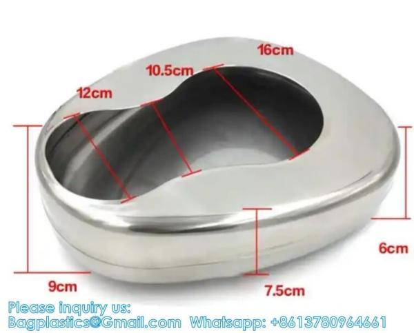 Bedpan Perfection Type Hollow Wares Bed Pan Perfection Type With Lid/ Hospital Bedpan Perfection Stainless Steel
