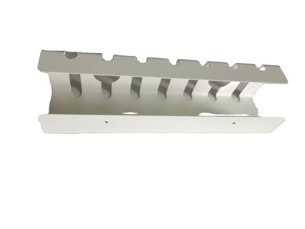 Design funcional Ducto de cabo de metal revestido em pó para mesa horizontal 43x10x10cm Branco