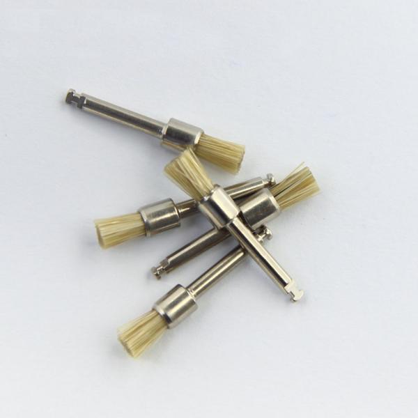 Nylon Dental Prophy Brush Polisher White Color Hard Flat Head Pen Shape