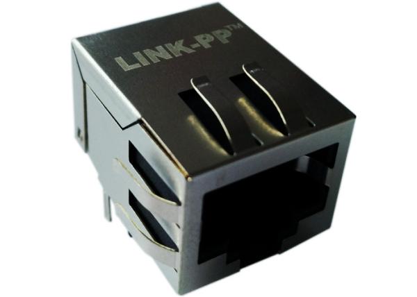 À travers-trou à angle droit à grande vitesse de bouclier de cric modulaire de Molex 85505-5002