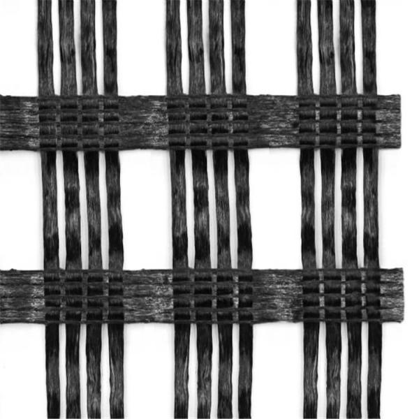 PVC Coated Warp Knitted Polyester Geogrid for Retaining Wall