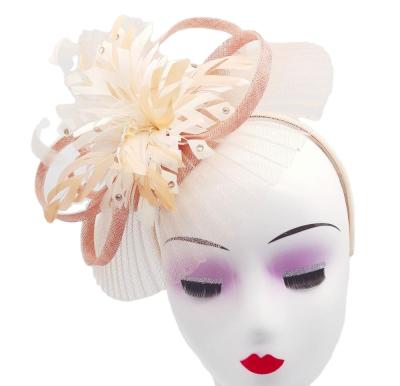 Envio UPS DHL EMS Fedex TNT Perfeitamente tingido Sinamay Base e Feather Fascinator Hat