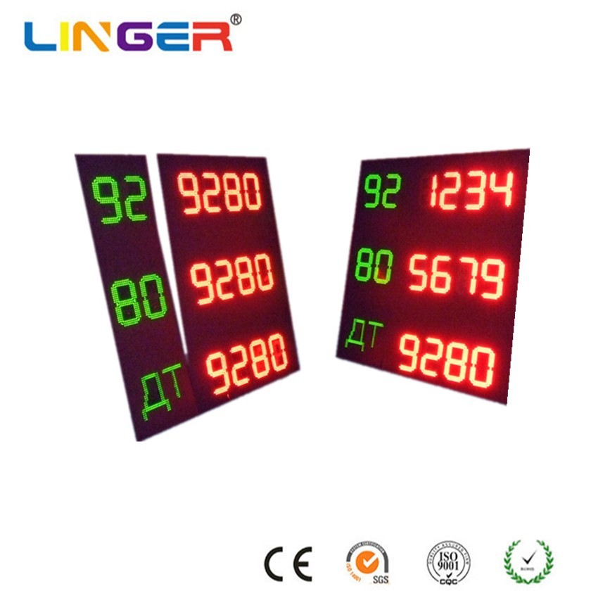 IP67 LED Gas Station Signs OEM / ODM Digital Signs For Gas Station
