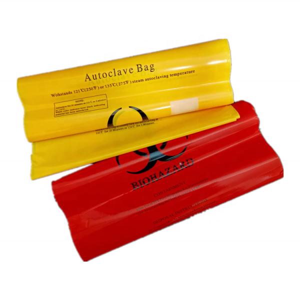Biohazard медицинской ненужной сумки лаборатории LDPE PP HDPE красный кладет Autoclavable в мешки