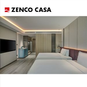 Комплект мебели гостиницы с двумя спальнями включает кровать и диван с подушками