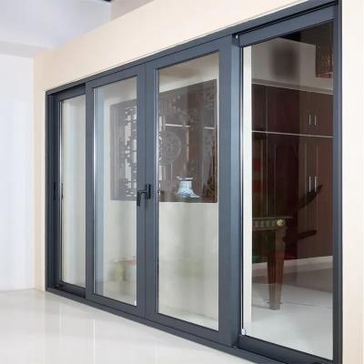 Customizable Aluminum Sliding Glass Doors Waterproof Tempered Glass Sliding Door