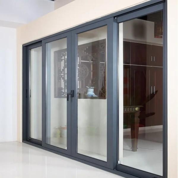Exterior House Aluminium Sliding Door Soundproof Double Glazed Sliding Door