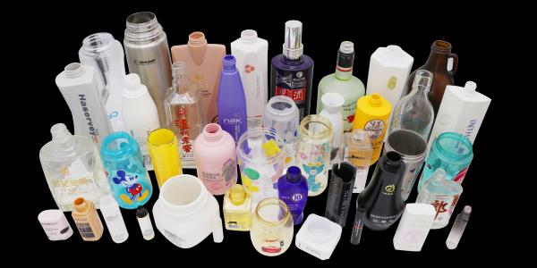 Hot Stamping Glass Ceramics Plastic Bottle Screen Printer LED-UV Curing 3 Color 60pcs/Min