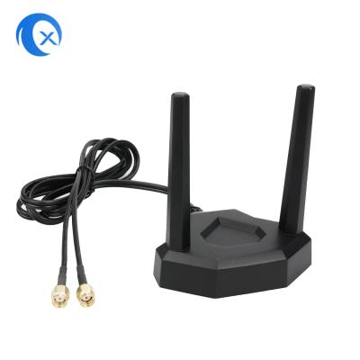 antena magnética de 2.4GHz 5GHz WiFi com o conector macho do RP SMA