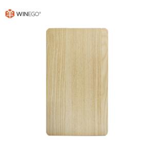 Painéis de parede decorativos de carvalho branco laminado plano com base
